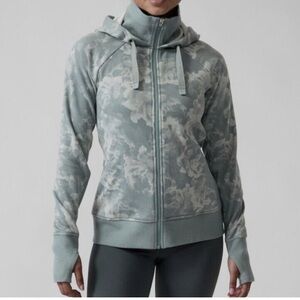 Athleta Light Gray Fleece Hoodie